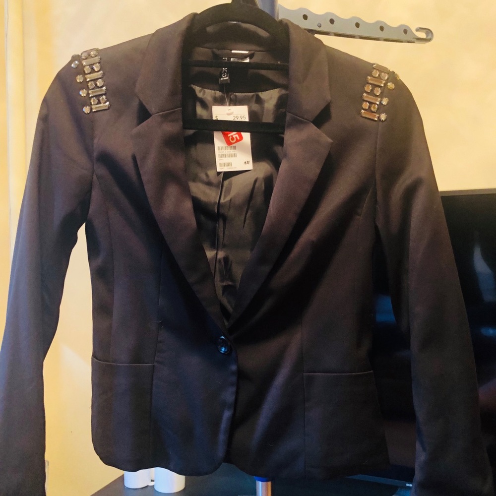H&M jeweled blazer.
